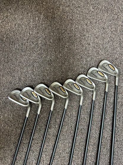 PING i3 Black Dot oversize Iron set with Graphite shaft, Stiff flex