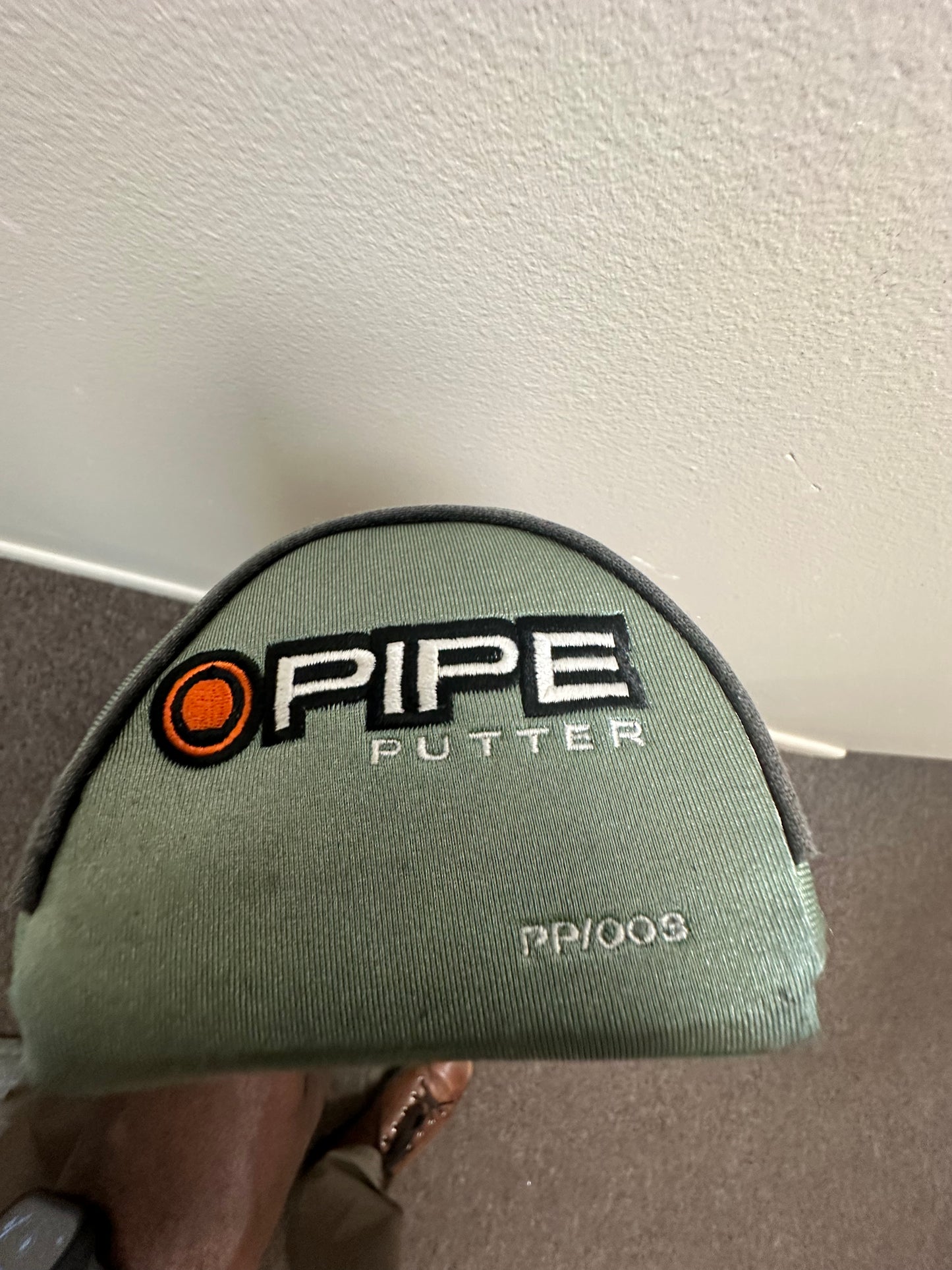 PIPE II Nickent PP/04 Putter  with Kingrasp fat grip with cover